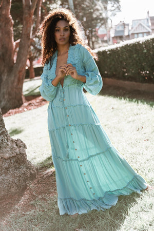 Folk Song Gown-Maxi Dress-Aria