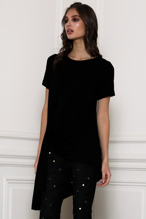 Ladies Top - Tee - Black - White - Prem The Label - Rolling Stones Tee