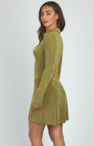 Slinky Jersey Shirt Dress
