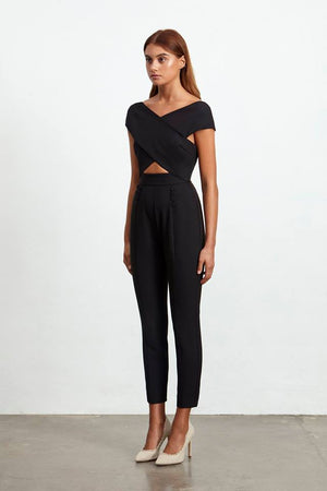 Ladies Jumpsuit - Sorrento Jumpsuit - Black - Elliatt