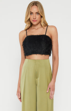 Strapless Fringe Top