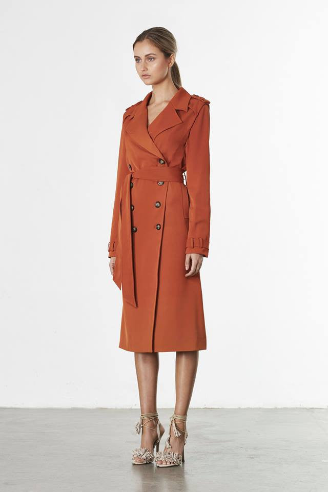 Elliatt Warrior Trench Coat With Detachable Sleeves