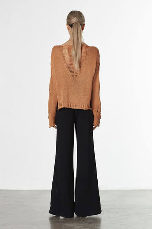Influence Knit Sweater Toffee