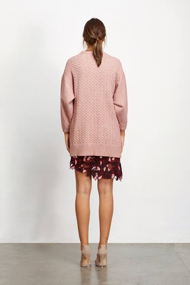 Ladies Pink Cardigan Elliatt Katherine Knit cardigan