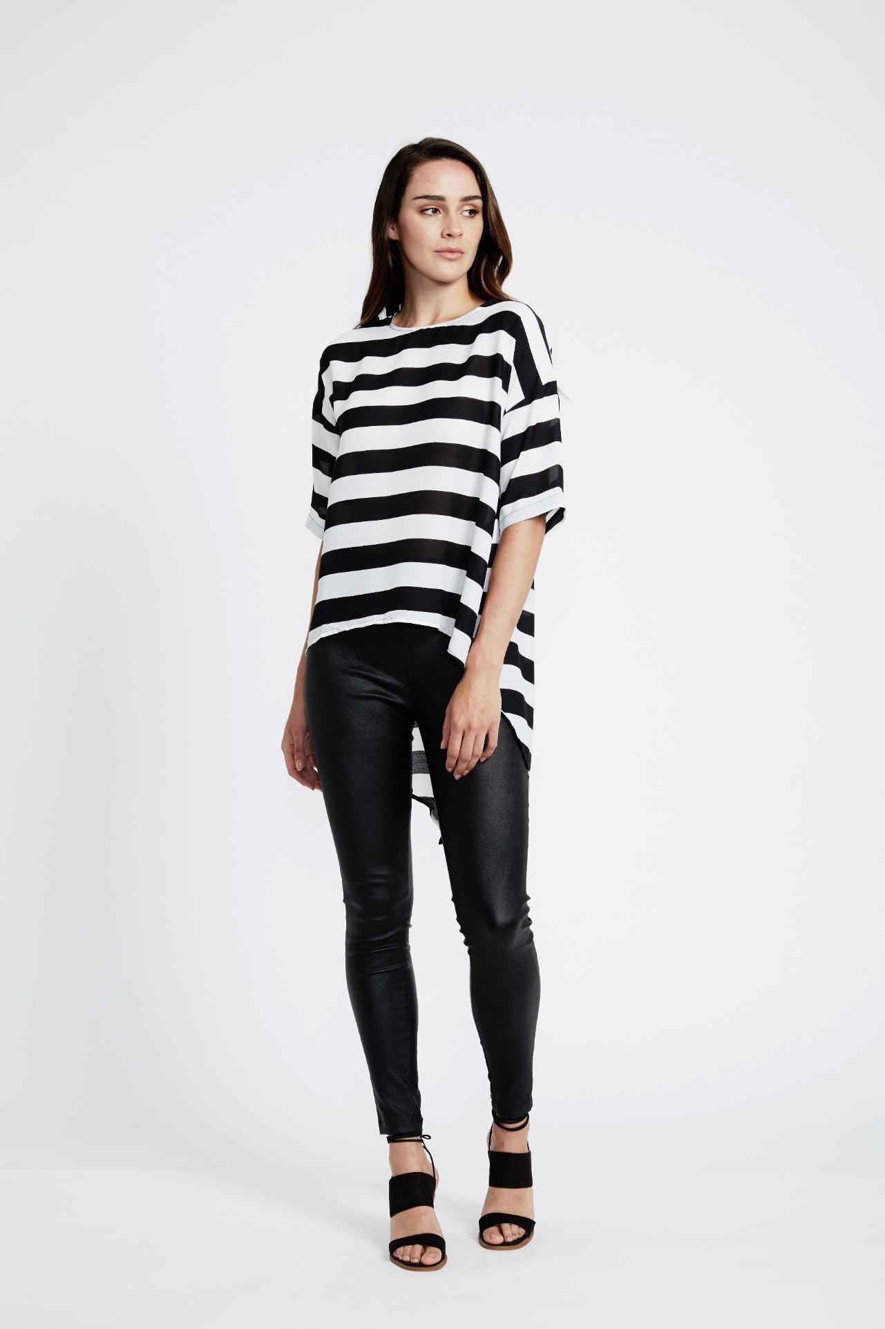 MVN Stripe Razzle Dazzle Top