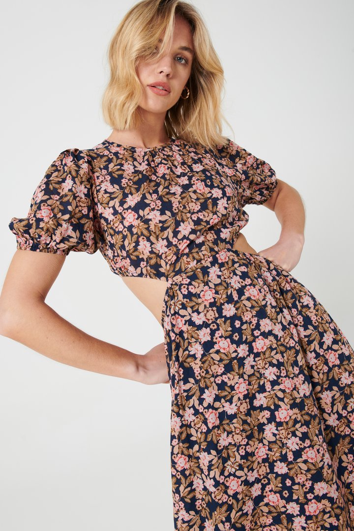 Navy Floral-MVN-Tula Love Dress