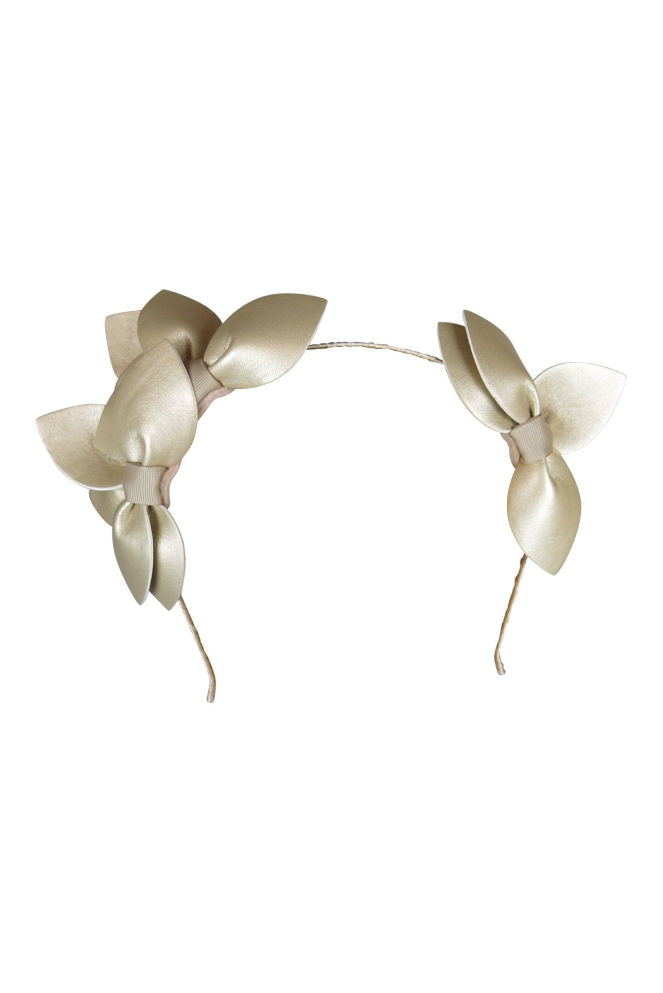 Gold Fascinator-morgan and Taylor-Sheridan Fascinator