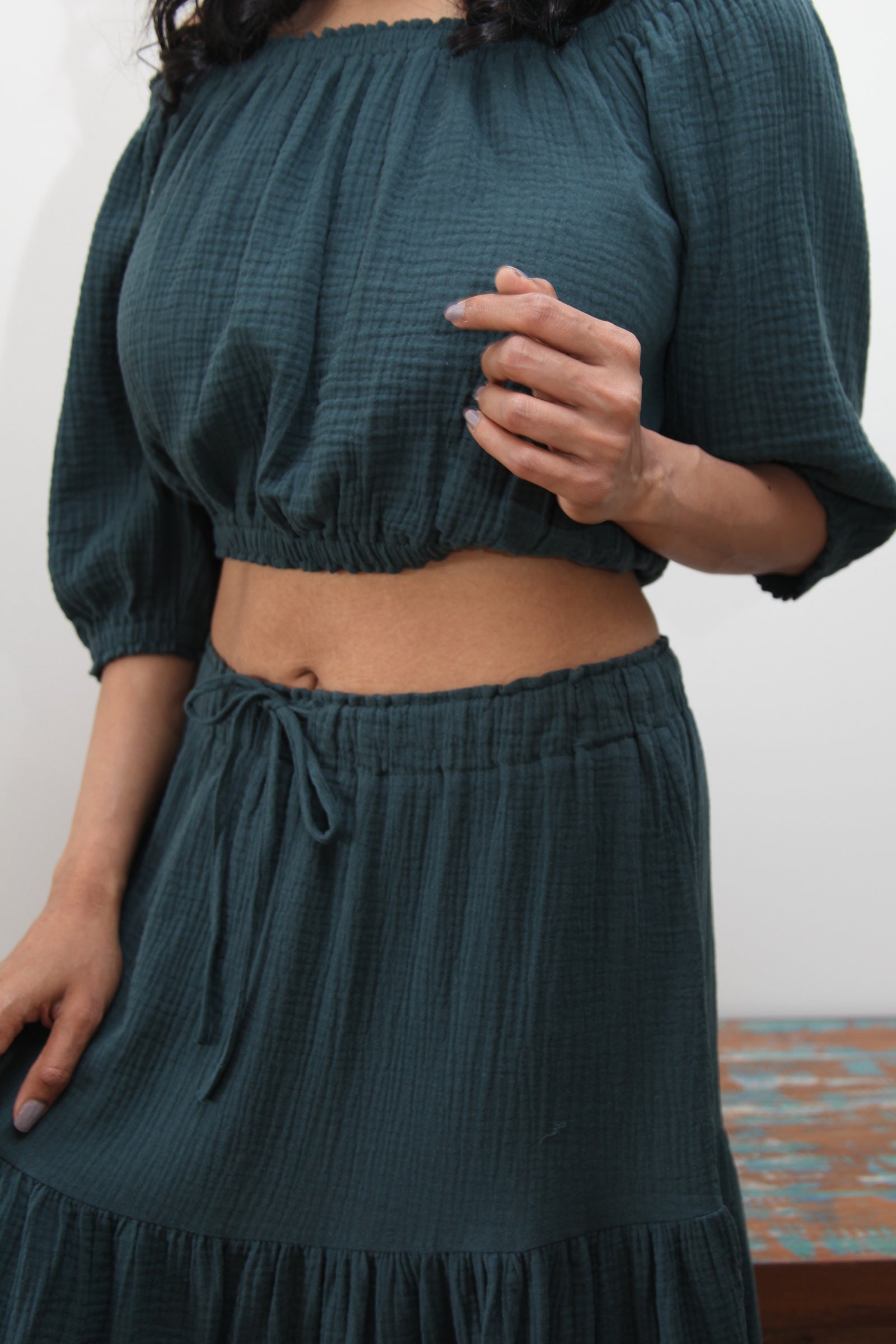 Top and Maxi Set-FL Basic-Fiona Emerald Set