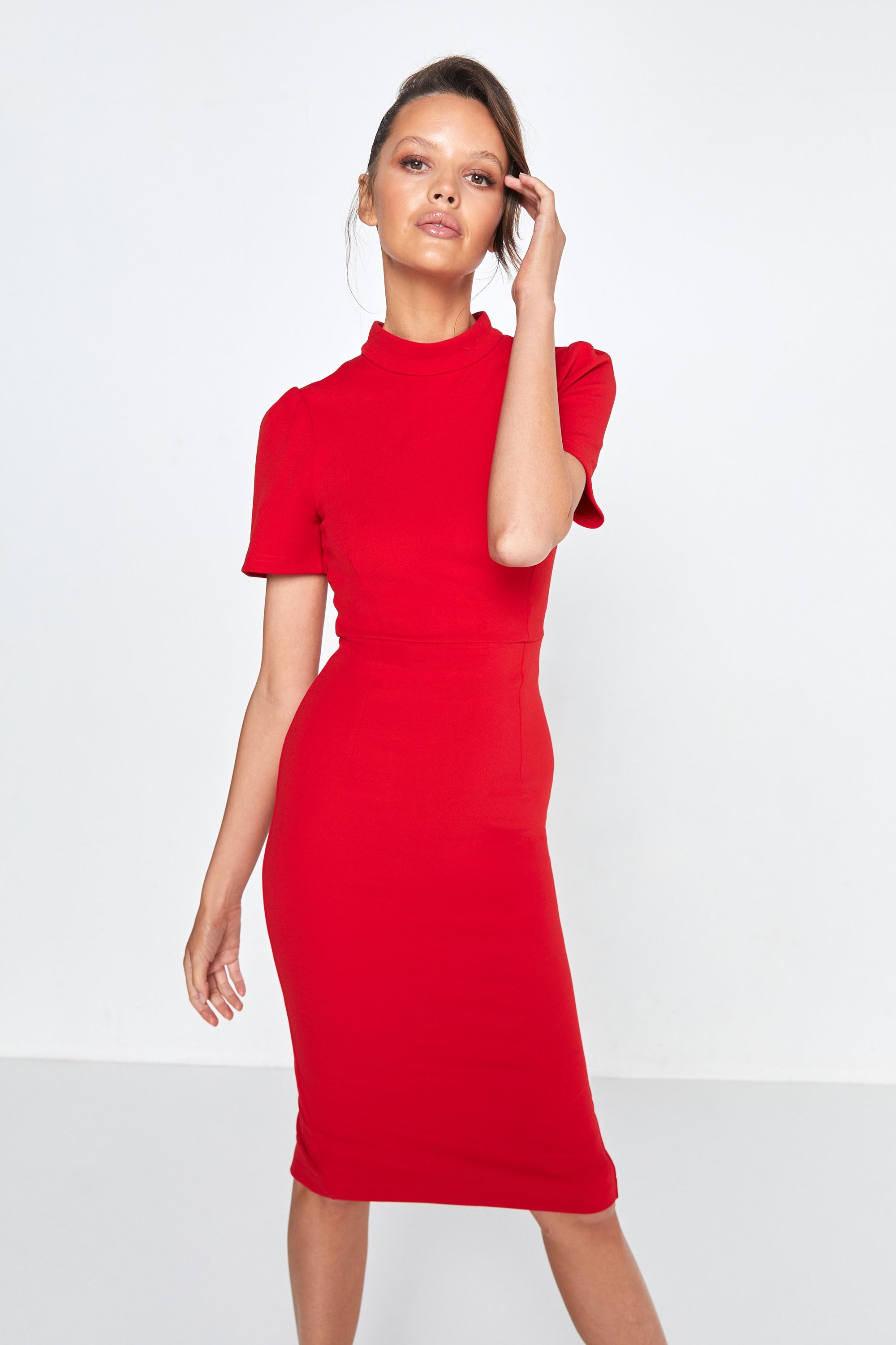 Red Midi Dress-Mossman- A Moment in Time Dress