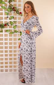 Ajoy Levora Arya Printed Wrap Style Maxi Skirt