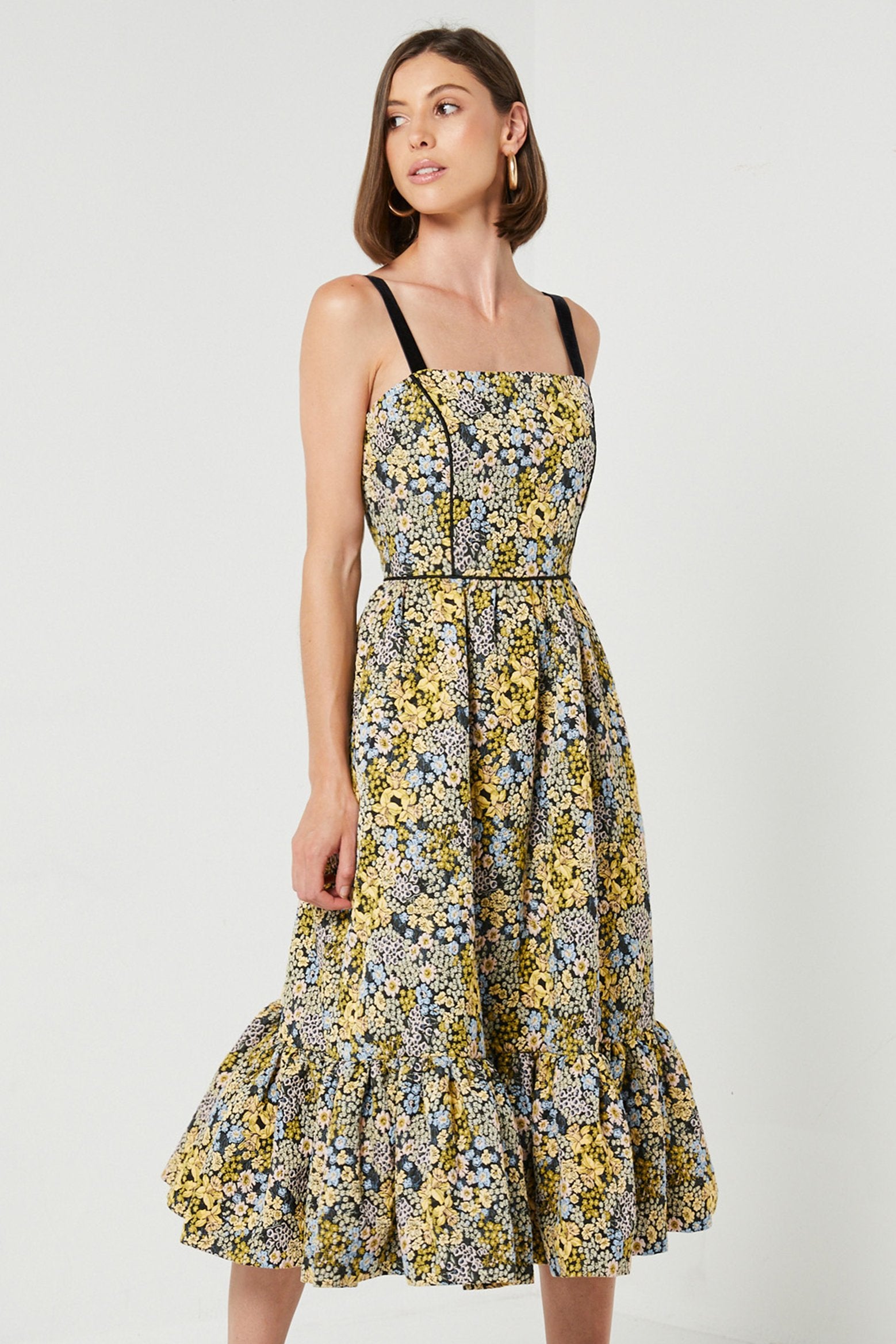 Floral Jacquard Dress-Elliatt-Alessia Dress