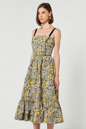 Floral Jacquard Dress-Elliatt-Alessia Dress