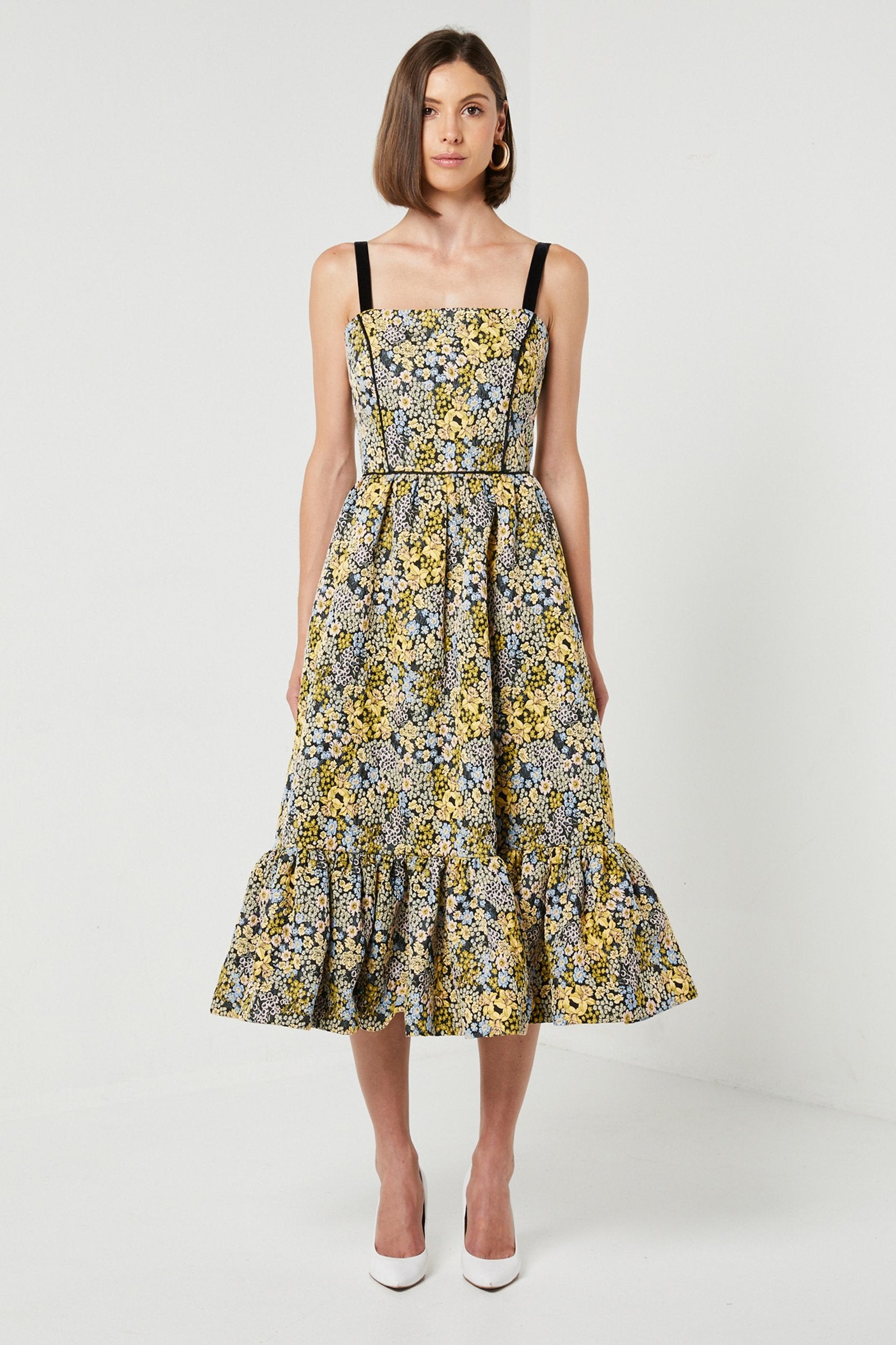 Floral Jacquard Dress-Elliatt-Alessia Dress