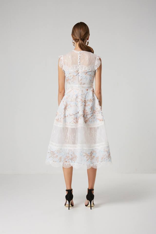 ladies White lace Dress- Elliatt-Ariel Dress