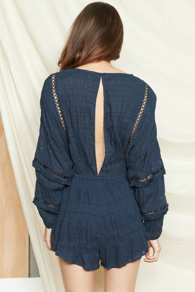 Navy Playsuit - PS The Label - Beau Playsuit
