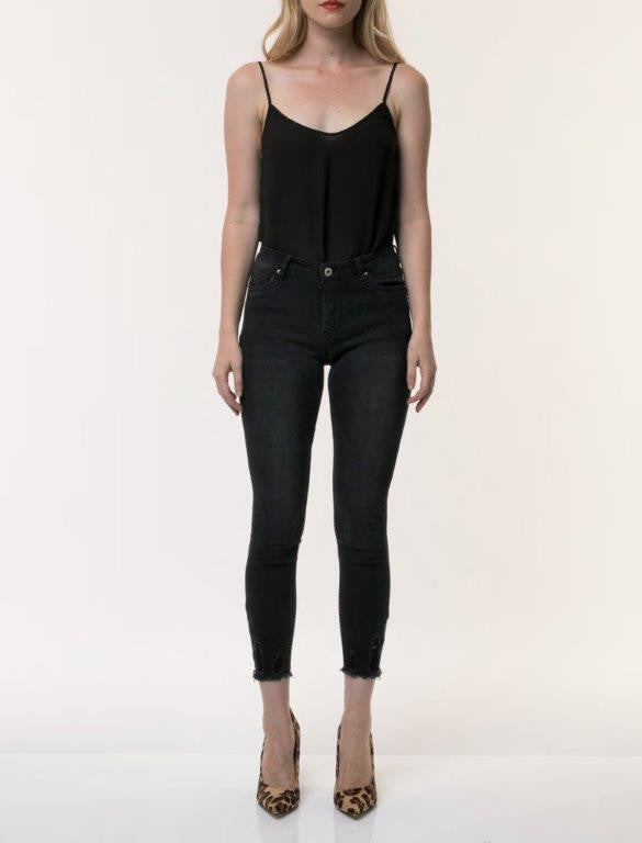 Queen Hearts Queen Heart Jeans Black