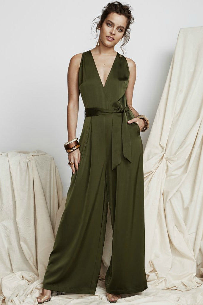 Borderline Jumpsuit Olive
