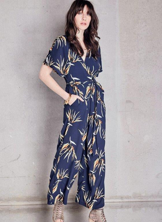 PS The Label Caught There Jumpsuit Navy Print