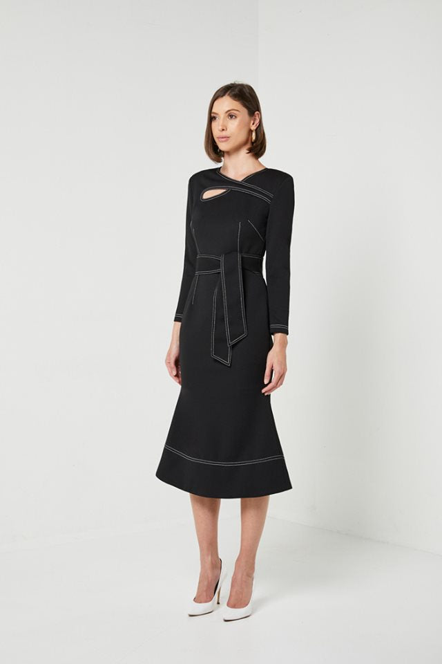 Long Sleeve Black Dress-Elliatt-Chiara Long Sleeve Dress