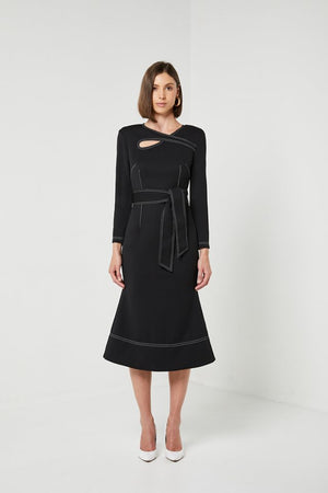 Long Sleeve Black Dress-Elliatt-Chiara Long Sleeve Dress