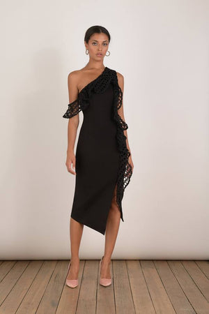 Ladies Black Dress-Elliatt-Crystal Dress