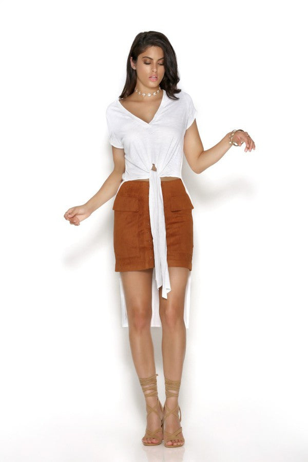 Runaway The Label Dean Tie up Tee