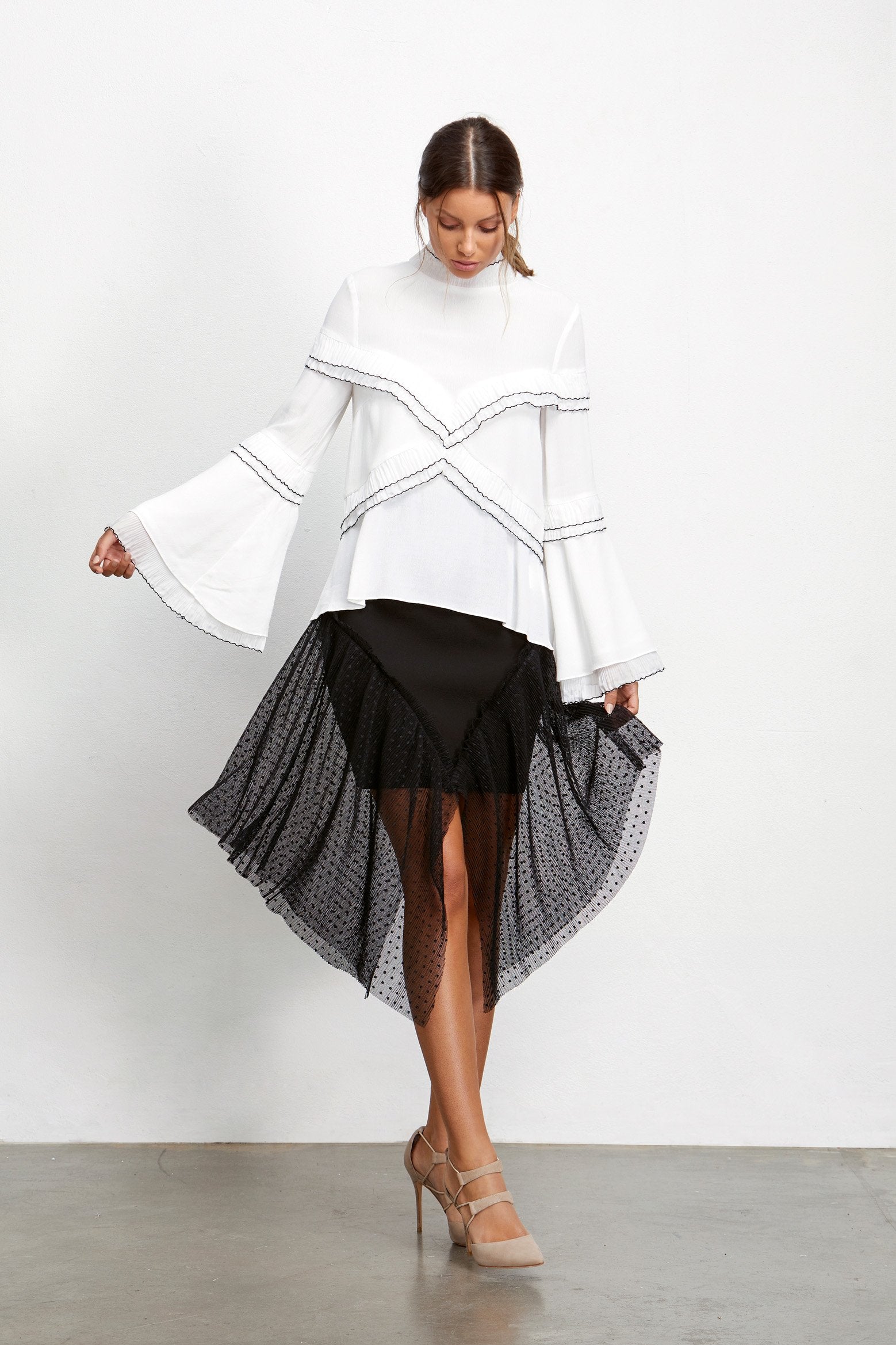 Ladies white - Blouse - Elliatt - Helena Blouse