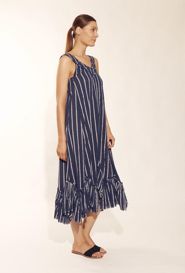Navy striped Maxi-Solito-Glimmer Grecian Maxi