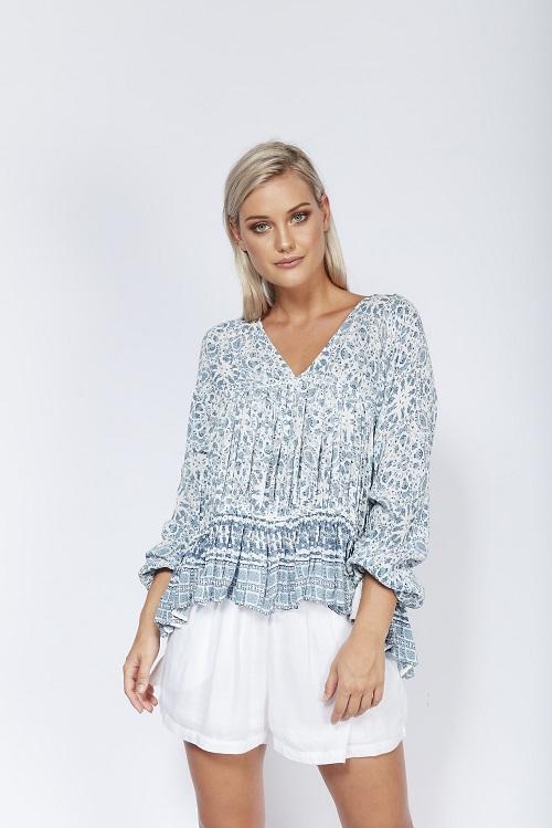 Solito - Ladies Blouse - Indio Flower Blouse
