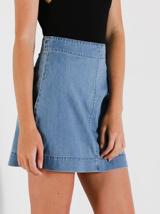 Havana Denim Skirt