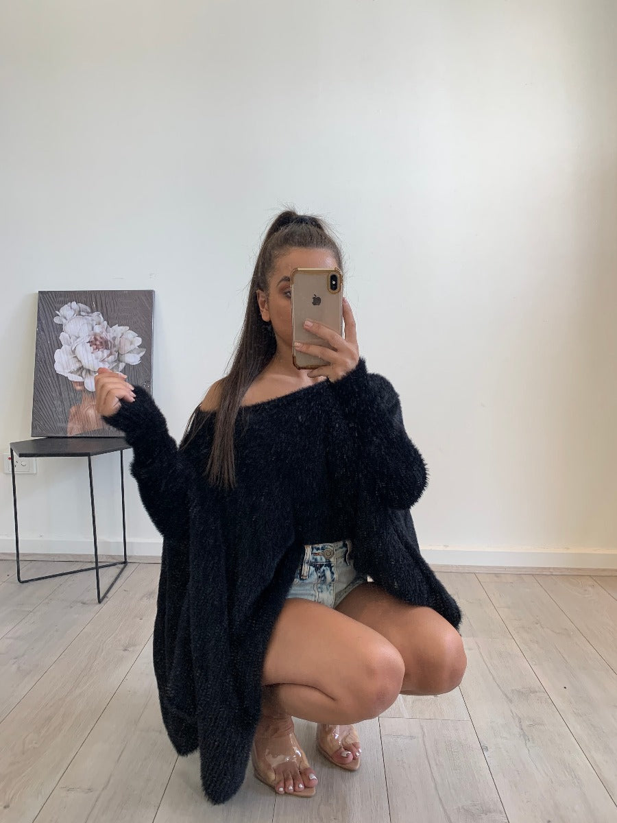 Soft Off the Shoulder Knit-Bagira-Jewel Knit