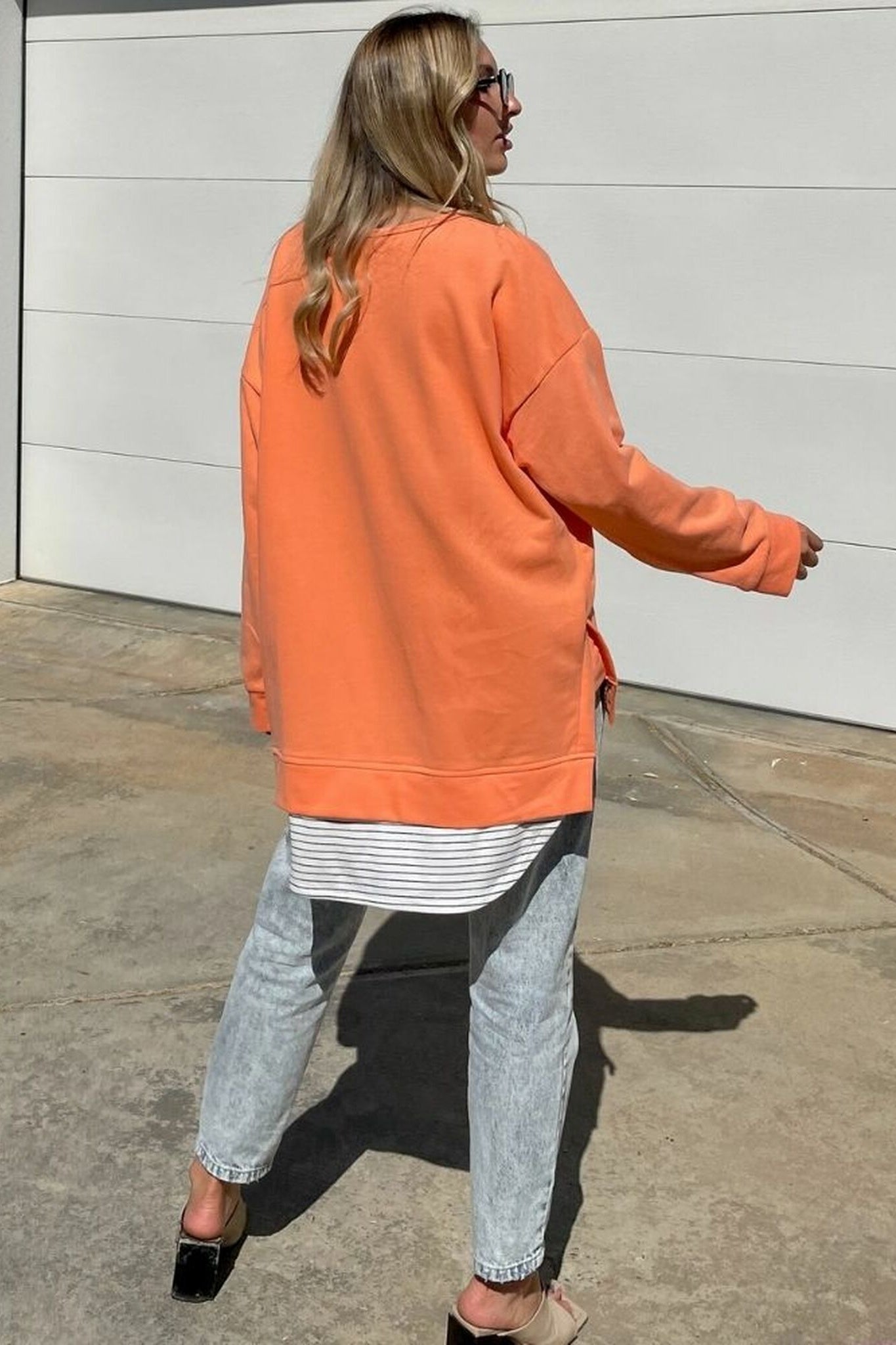 Kiik Luxe-Orange-Charmaine Sweatshirt