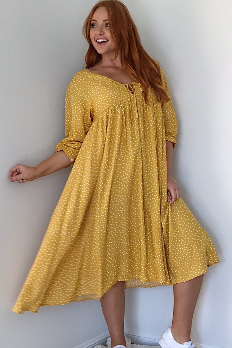 Polka dot Dress-Caro-Kruger Dress