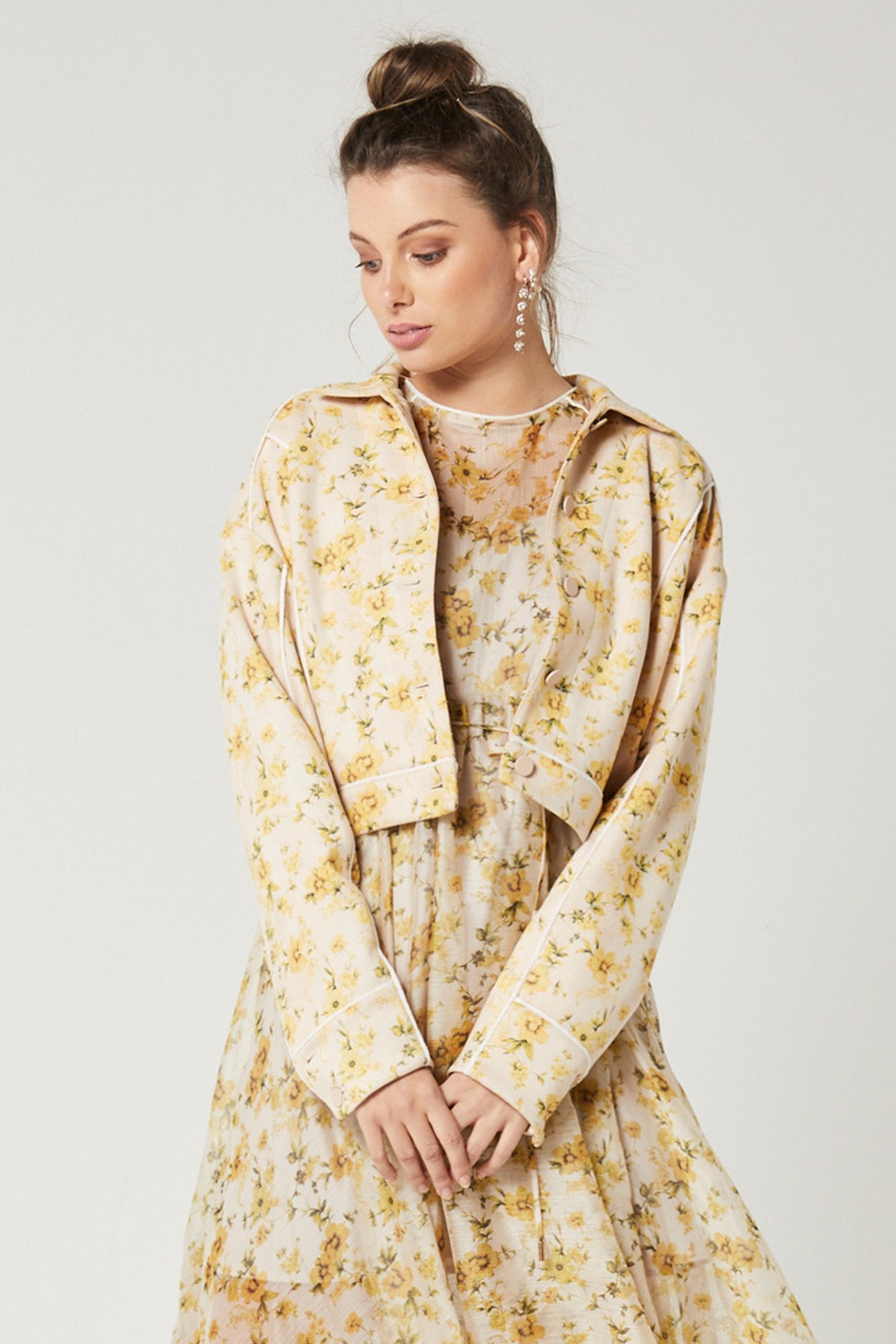 Yellow Suede Jacket-Elliatt-Magnolia Jacket