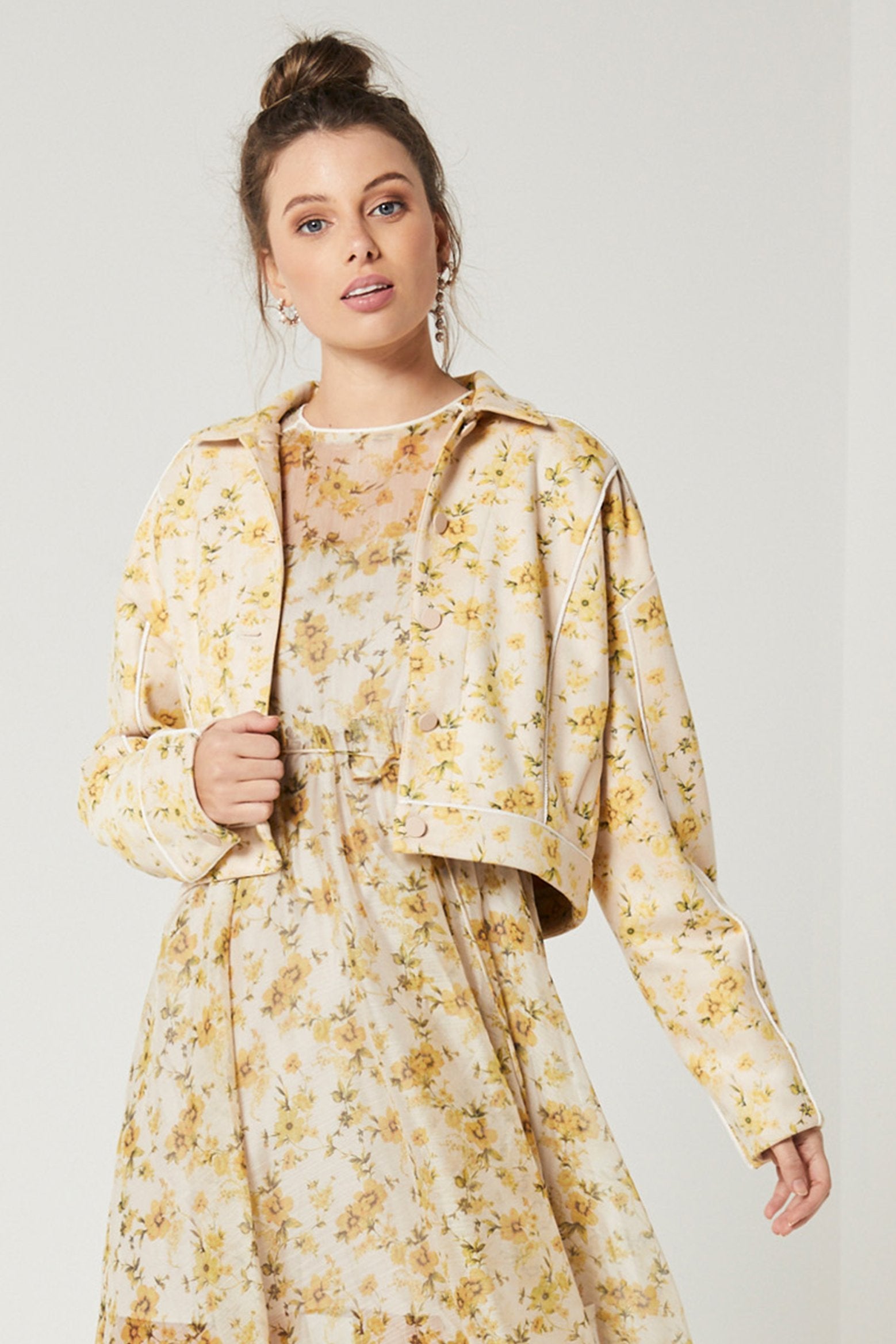 Yellow Suede Jacket-Elliatt-Magnolia Jacket