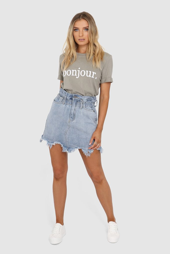 Margot Bucket Skirt-Denim Skirt
