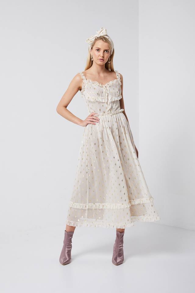 Ivory and Gold Jumpsuit-Marta- Marta Jumpsuit