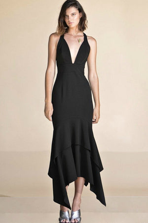 Ladies Black evening dress-PS the label-Midnight Allure Dress