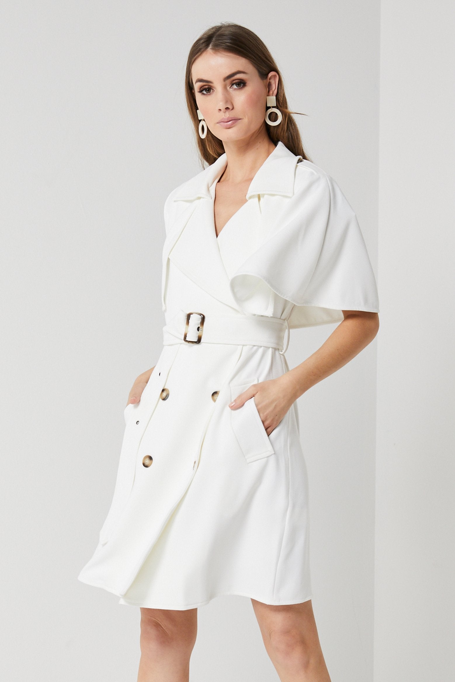 Ladies white Trench-Elliatt-Moment Trench