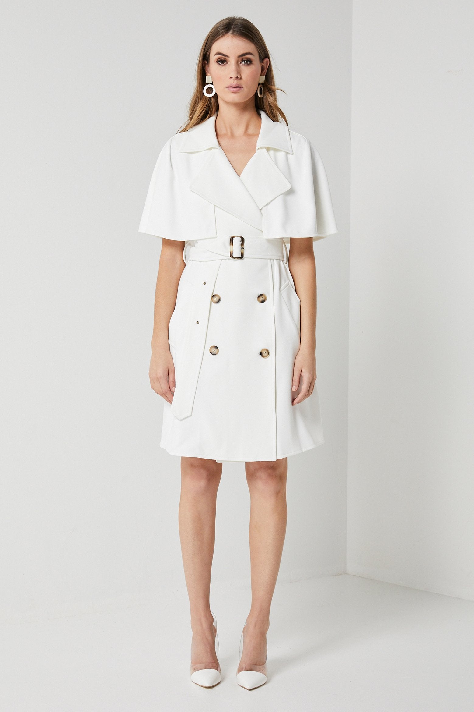 Ladies white Trench-Elliatt-Moment Trench