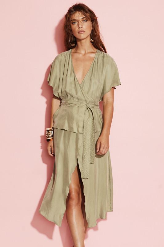 Ladies Sage Dress -August St - New National Midi Dress