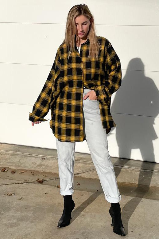 Kiik luxe-Barbara Plaid Shirt