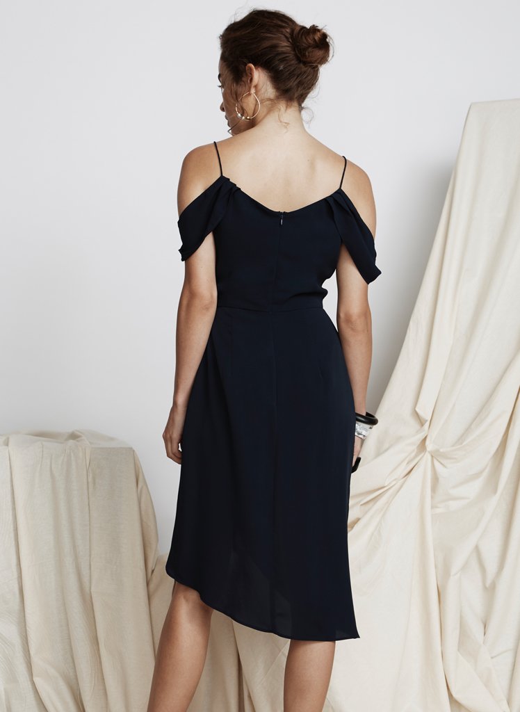 Private Show Midi Dress Navy