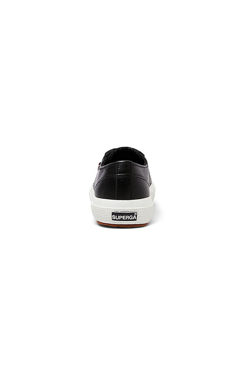 Superga 2750 Cotu Leather Black and White