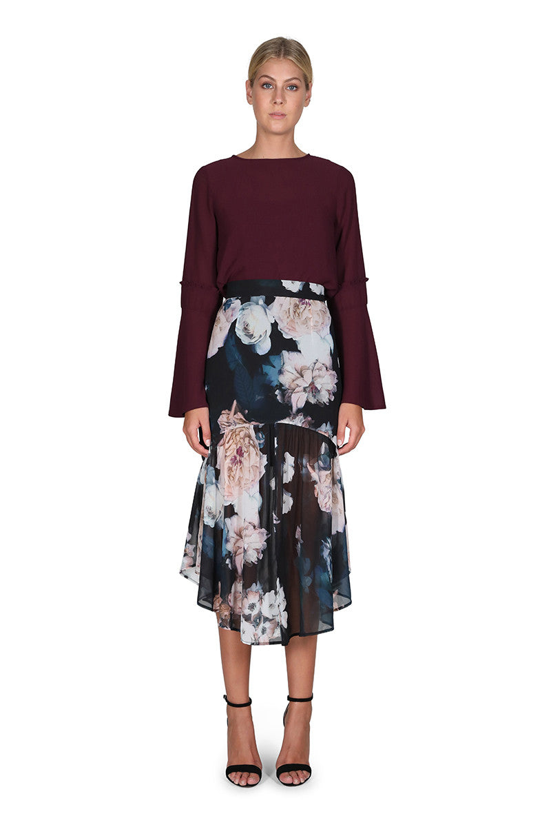 Cooper St The Great Florescence Midi Skirt