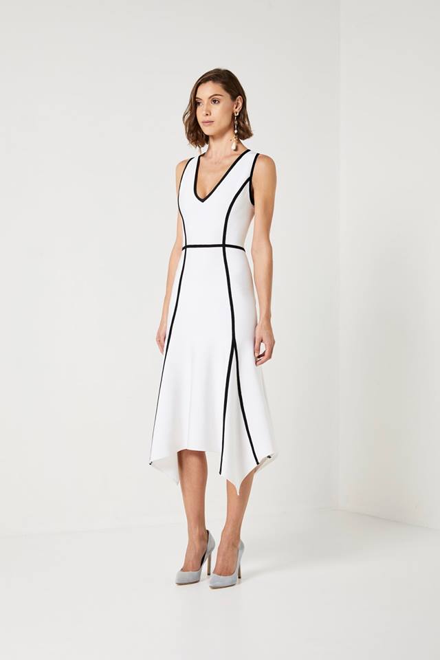 Ladies White Dress-Elliatt-Teresa Dress