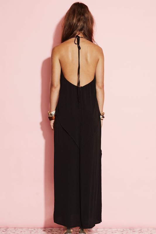 Ladies Dress - Black - August {street} - Too Late Maxi Dress