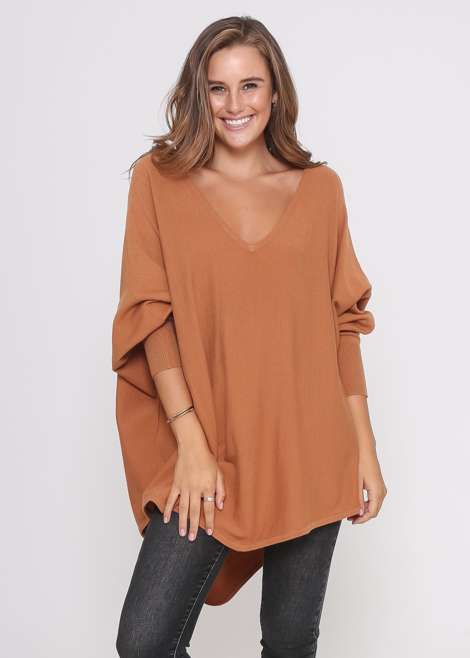 Leoni Knit-Zoe Knit Rust