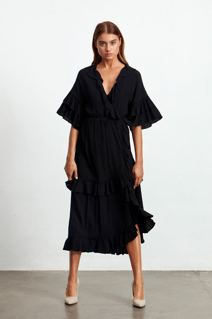 Ladies Wrap Dress-Elliatt-Vino Dress