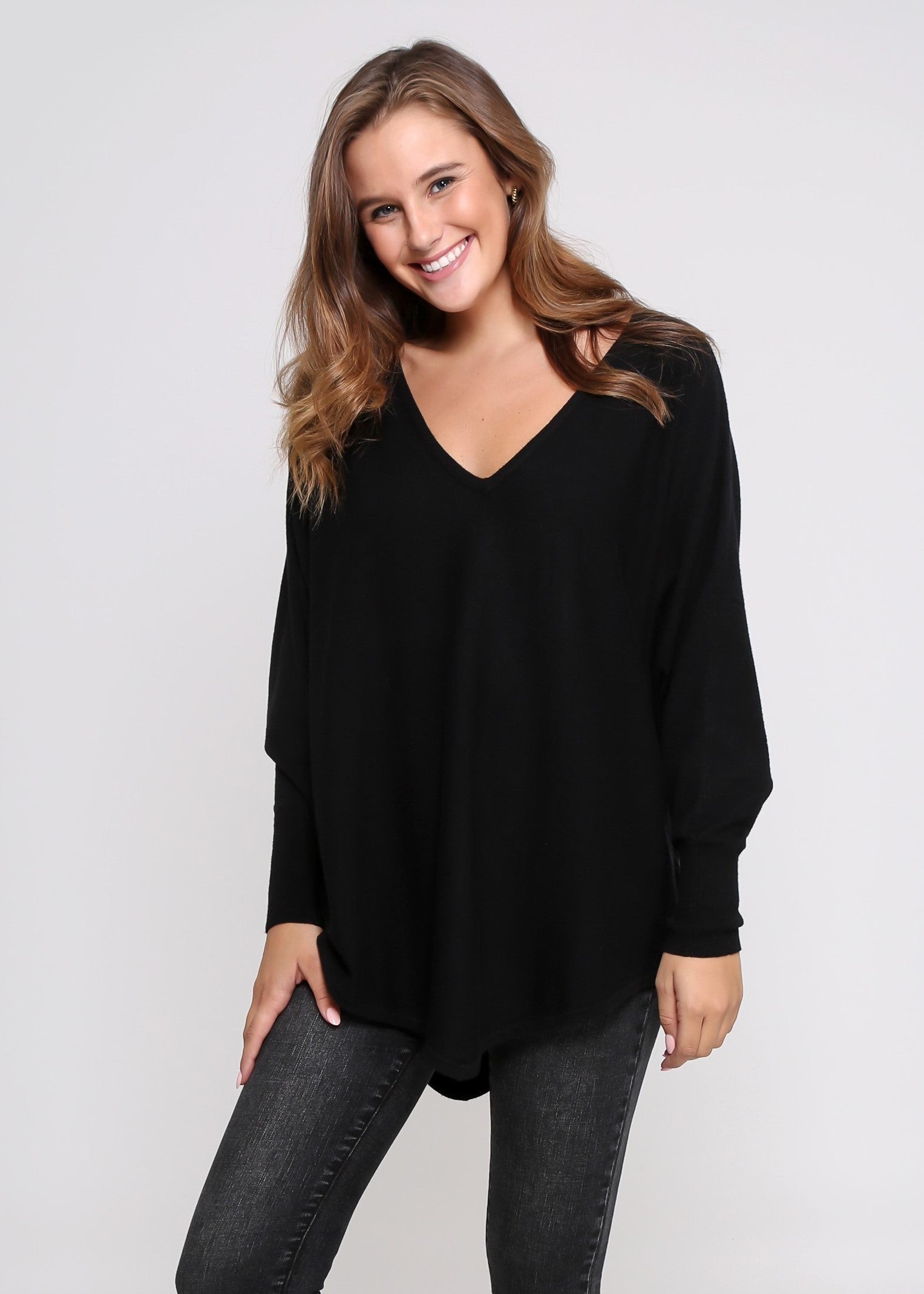 Ladies Knit-Leoni-Zoe Knit Black
